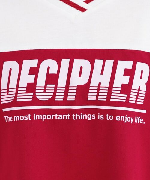 PINK-latte / ピンク ラテ Tシャツ | Vネック切替Tシャツ | 詳細18