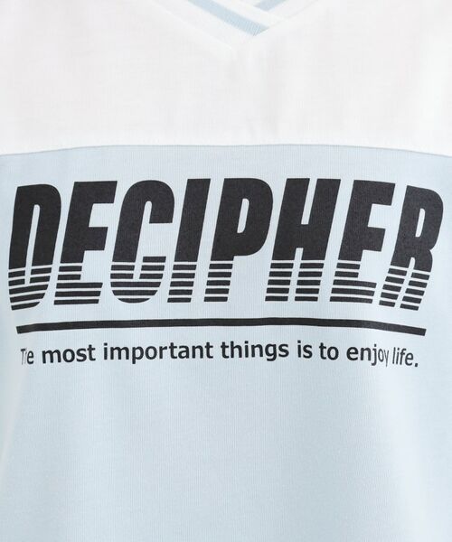 PINK-latte / ピンク ラテ Tシャツ | Vネック切替Tシャツ | 詳細22