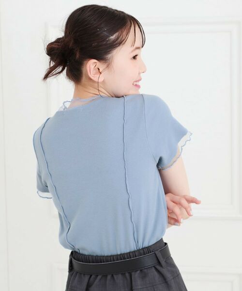 PINK-latte / ピンク ラテ カットソー | シアーレイヤード風テレコトップス | 詳細15