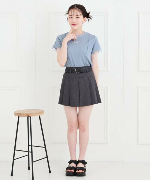 PINK-latte / ピンク ラテ カットソー | シアーレイヤード風テレコトップス | 詳細16