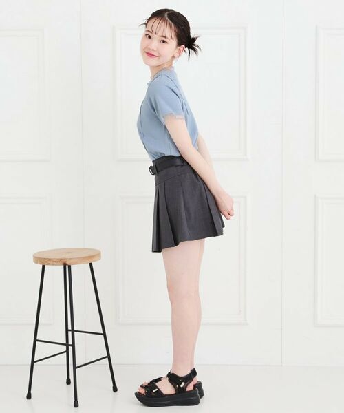 PINK-latte / ピンク ラテ カットソー | シアーレイヤード風テレコトップス | 詳細17