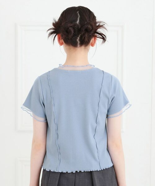 PINK-latte / ピンク ラテ カットソー | シアーレイヤード風テレコトップス | 詳細3