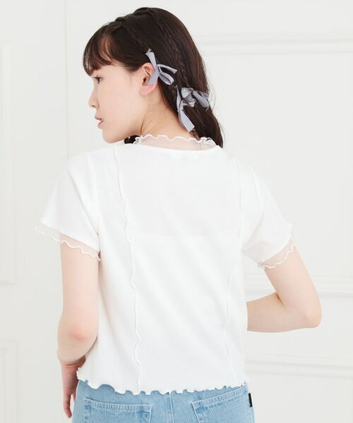 PINK-latte / ピンク ラテ カットソー | シアーレイヤード風テレコトップス | 詳細8