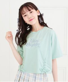 PINK-latte / ピンク ラテ Tシャツ | レースアップTシャツ