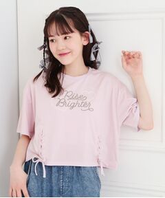 PINK-latte / ピンク ラテ Tシャツ | レースアップTシャツ
