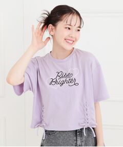 PINK-latte / ピンク ラテ Tシャツ | レースアップTシャツ