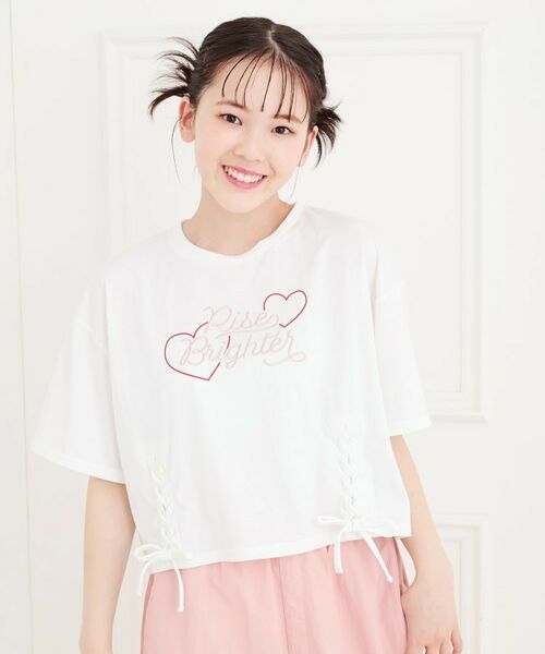 PINK-latte / ピンク ラテ Tシャツ | レースアップTシャツ | 詳細7