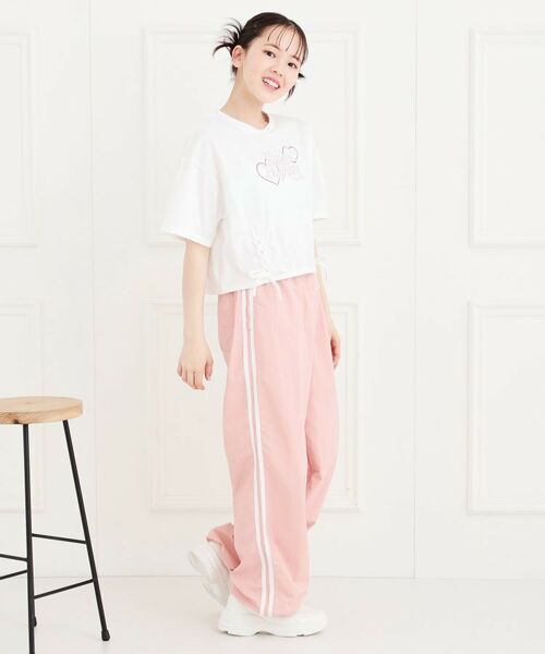 PINK-latte / ピンク ラテ Tシャツ | レースアップTシャツ | 詳細9