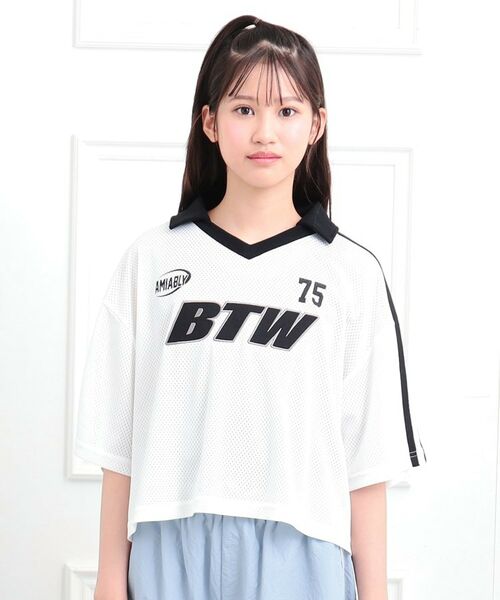 PINK-latte / ピンク ラテ その他トップス | 【セットアイテム】衿付きVネックメッシュT＋タンクセット | 詳細1