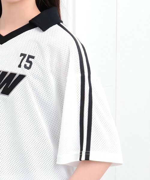 PINK-latte / ピンク ラテ その他トップス | 【セットアイテム】衿付きVネックメッシュT＋タンクセット | 詳細5