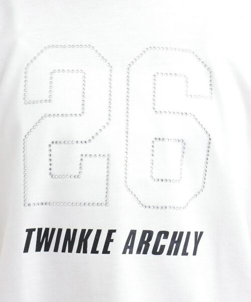 PINK-latte / ピンク ラテ Tシャツ | ラインストーンナンバリングTシャツ | 詳細10