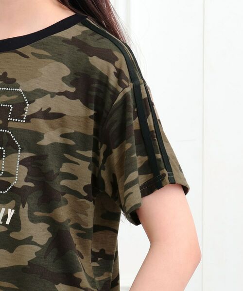 PINK-latte / ピンク ラテ Tシャツ | ラインストーンナンバリングTシャツ | 詳細5