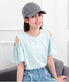 PINK-latte / ピンク ラテ カットソー | 肩あきフレアスリーブトップス