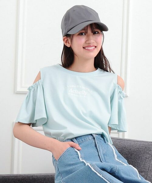 PINK-latte / ピンク ラテ カットソー | 肩あきフレアスリーブトップス | 詳細11