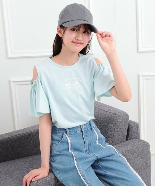 PINK-latte / ピンク ラテ カットソー | 肩あきフレアスリーブトップス | 詳細13