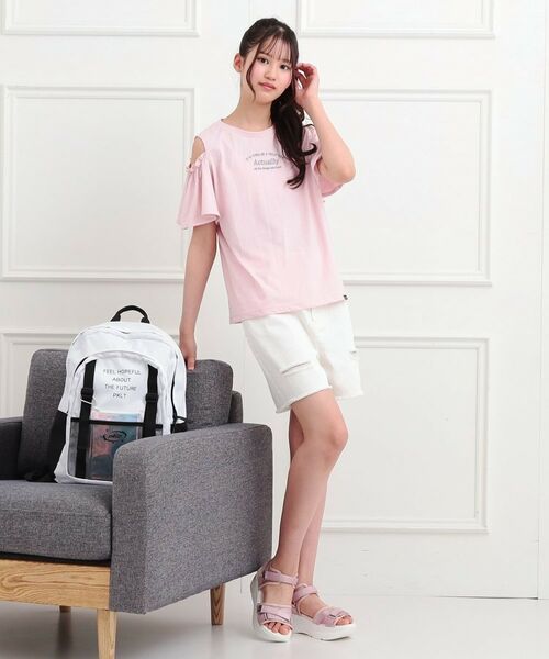 PINK-latte / ピンク ラテ カットソー | 肩あきフレアスリーブトップス | 詳細17