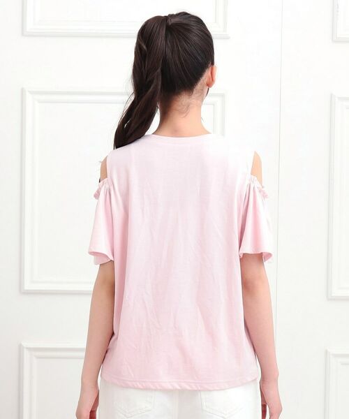 PINK-latte / ピンク ラテ カットソー | 肩あきフレアスリーブトップス | 詳細3