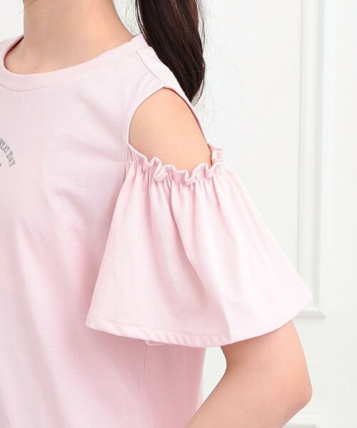 PINK-latte / ピンク ラテ カットソー | 肩あきフレアスリーブトップス | 詳細5