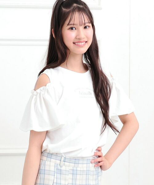 PINK-latte / ピンク ラテ カットソー | 肩あきフレアスリーブトップス | 詳細7