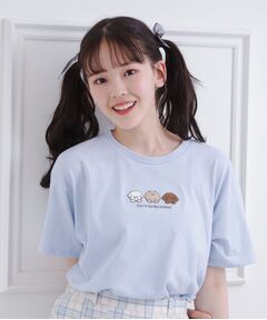 PINK-latte / ピンク ラテ Tシャツ | 接触冷感 ワンちゃんサガラTシャツ