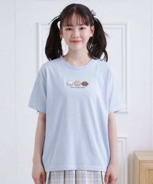 PINK-latte / ピンク ラテ Tシャツ | 接触冷感 ワンちゃんサガラTシャツ | 詳細1