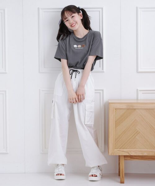 PINK-latte / ピンク ラテ Tシャツ | 接触冷感 ワンちゃんサガラTシャツ | 詳細13