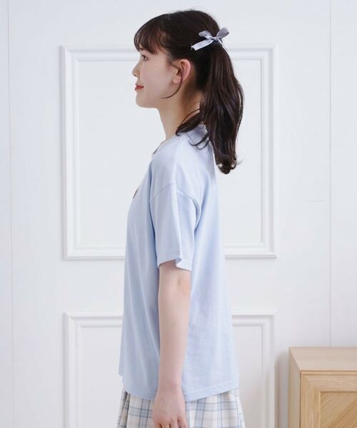 PINK-latte / ピンク ラテ Tシャツ | 接触冷感 ワンちゃんサガラTシャツ | 詳細2