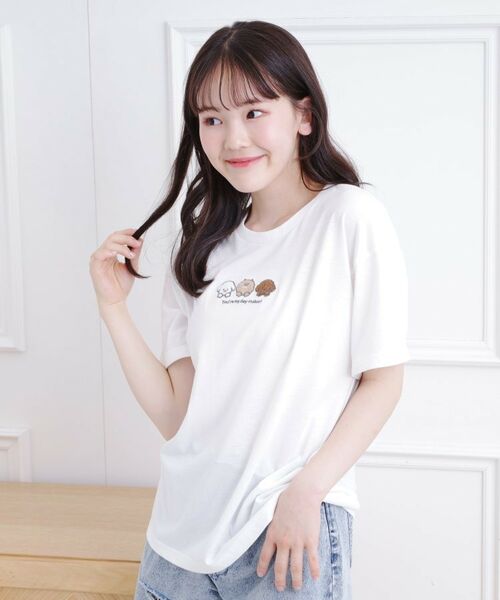 PINK-latte / ピンク ラテ Tシャツ | 接触冷感 ワンちゃんサガラTシャツ | 詳細7