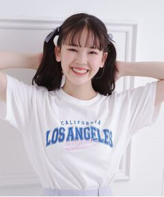 PINK-latte / ピンク ラテ Tシャツ | カレッジロゴTシャツ