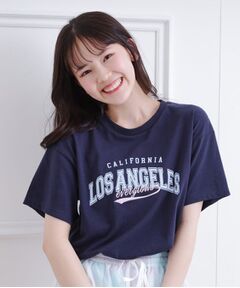 PINK-latte / ピンク ラテ Tシャツ | カレッジロゴTシャツ