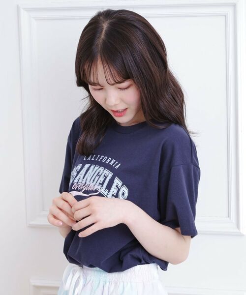 PINK-latte / ピンク ラテ Tシャツ | カレッジロゴTシャツ | 詳細19