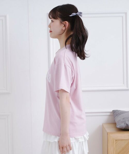PINK-latte / ピンク ラテ Tシャツ | カレッジロゴTシャツ | 詳細2