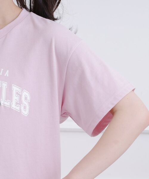 PINK-latte / ピンク ラテ Tシャツ | カレッジロゴTシャツ | 詳細5
