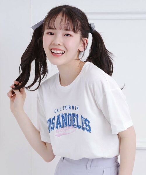 PINK-latte / ピンク ラテ Tシャツ | カレッジロゴTシャツ | 詳細7