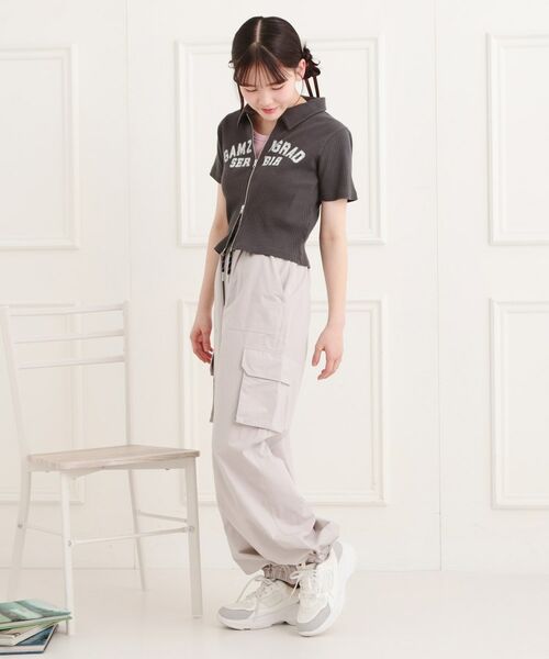 PINK-latte / ピンク ラテ パンツ | シンプルカーゴパンツ | 詳細12