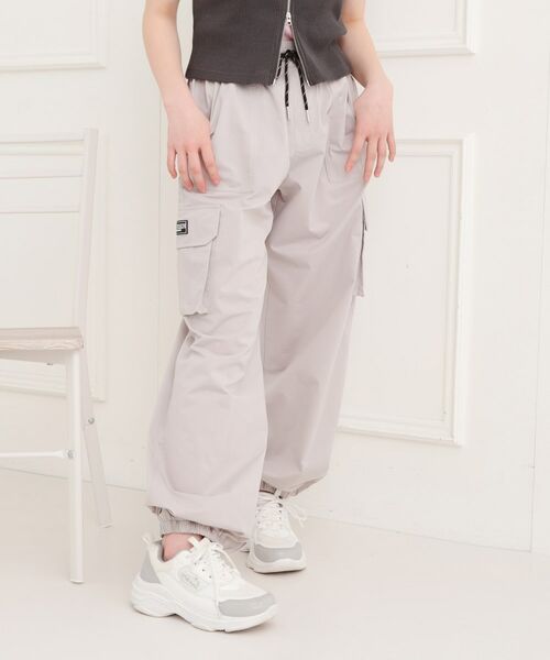 PINK-latte / ピンク ラテ パンツ | シンプルカーゴパンツ(ライトグレー(011))