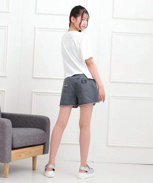 PINK-latte / ピンク ラテ ショート・ハーフ・半端丈パンツ | らくがき刺繍フリンジショートパンツ | 詳細13