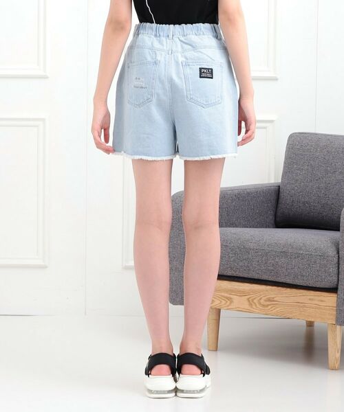 PINK-latte / ピンク ラテ ショート・ハーフ・半端丈パンツ | らくがき刺繍フリンジショートパンツ | 詳細3