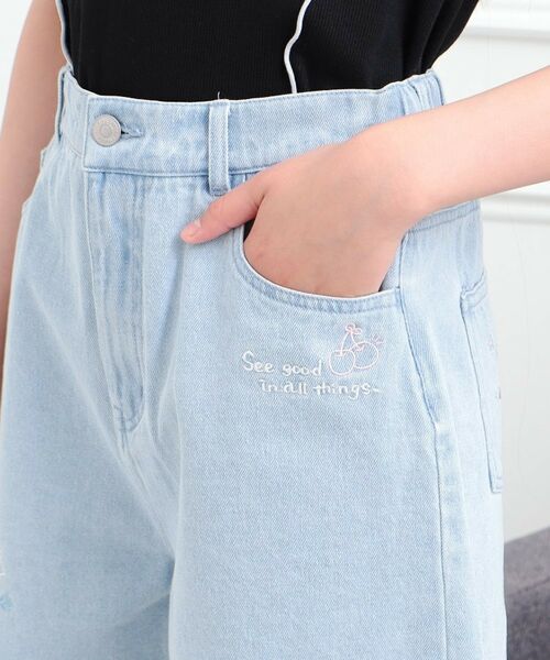 PINK-latte / ピンク ラテ ショート・ハーフ・半端丈パンツ | らくがき刺繍フリンジショートパンツ | 詳細6