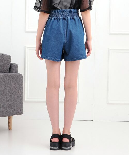 PINK-latte / ピンク ラテ ショート・ハーフ・半端丈パンツ | フロントレースアップキュロット | 詳細3