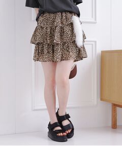 PINK-latte / ピンク ラテ ミニ・ひざ丈スカート | 3段フリルスカート