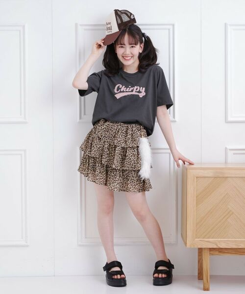 chacoco34★今季新作ピンクラテ★ハ－フジップ&フリルスカート 公式】PINK-latte（ピンクラテ）の通販 | キッズのスカート通販