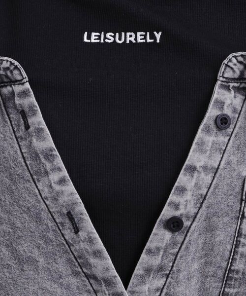 PINK-latte / ピンク ラテ シャツ・ブラウス | 肩あきデニムドッキングシャツ | 詳細11