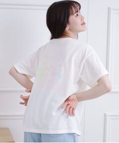 PINK-latte / ピンク ラテ Tシャツ | グラデーションくまちゃん発砲ビッグTシャツ