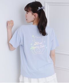 PINK-latte / ピンク ラテ Tシャツ | グラデーションくまちゃん発砲ビッグTシャツ