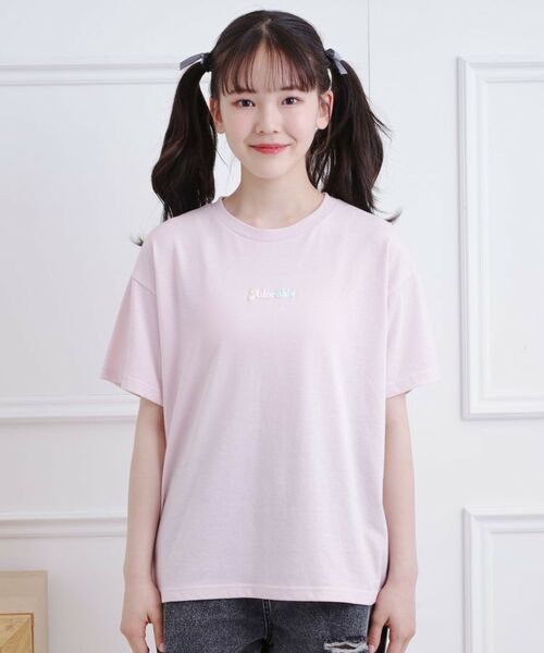 PINK-latte / ピンク ラテ Tシャツ | グラデーションくまちゃん発砲ビッグTシャツ | 詳細1