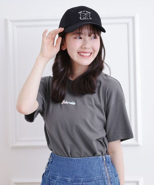 PINK-latte / ピンク ラテ Tシャツ | グラデーションくまちゃん発砲ビッグTシャツ | 詳細12