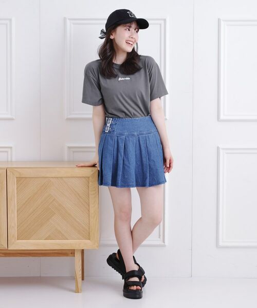 PINK-latte / ピンク ラテ Tシャツ | グラデーションくまちゃん発砲ビッグTシャツ | 詳細13