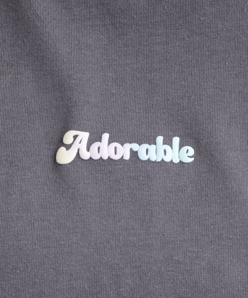 PINK-latte / ピンク ラテ Tシャツ | グラデーションくまちゃん発砲ビッグTシャツ | 詳細15