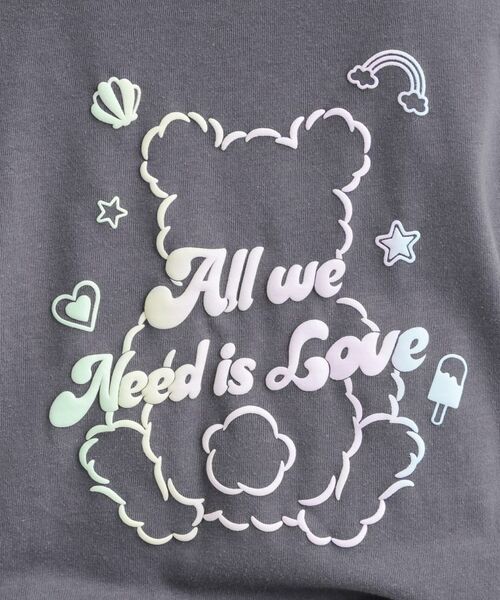 PINK-latte / ピンク ラテ Tシャツ | グラデーションくまちゃん発砲ビッグTシャツ | 詳細16